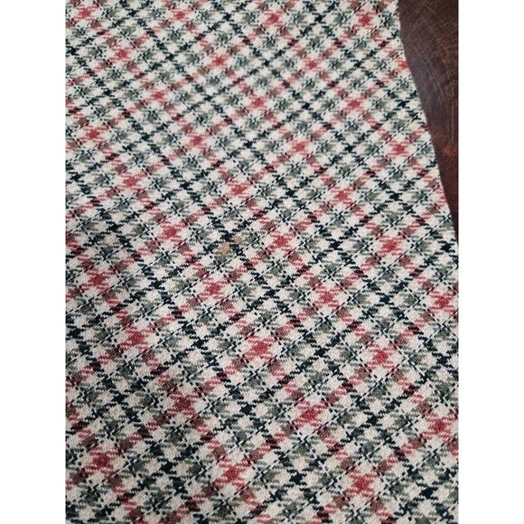 Vintage Century of Boston Plaid Midi Wool Skirt Size 12 Cream Green Pink Pleated - Picture 6 of 7